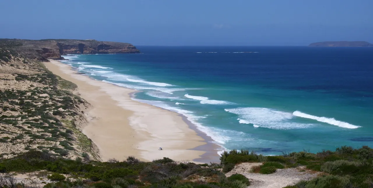 Rugged ocean coastline at the southern end of Yorke Peninsula