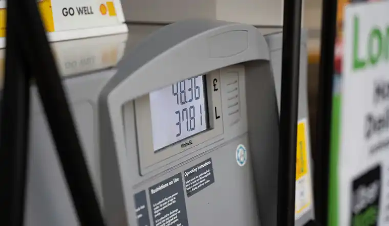 Fuel pump at a service station