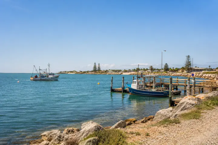 Quiet western harbour on Yorke Peninsula